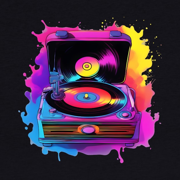 neon vinyl record by Majkel&Majkel